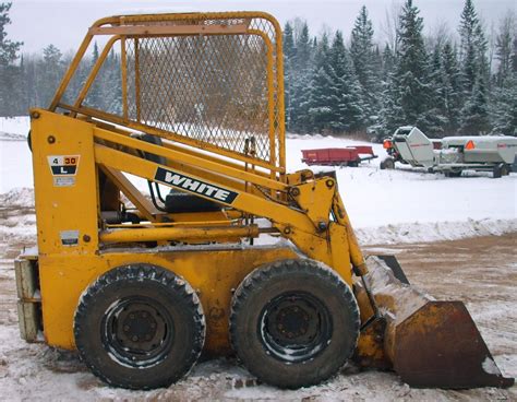 White Skid Steer 4